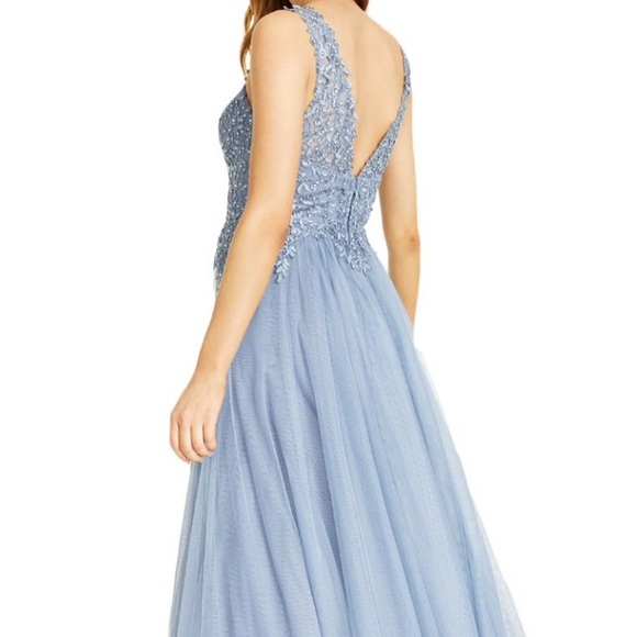 Slate Blue Gown Size 15 Say Yes TLC Formal Prom NWT - Picture 12 of 12